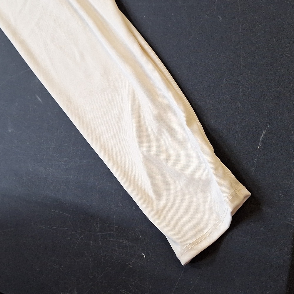 NEW! Long Sleeve Ruched Slim Fit Bodysuit, Cream - A New Day - Picture 7 of 9